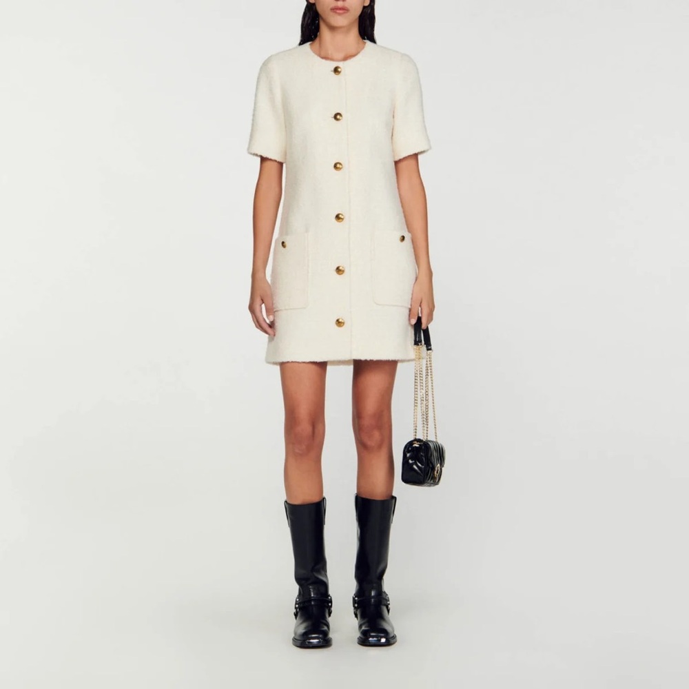 Sandro short tweed dress Size 34